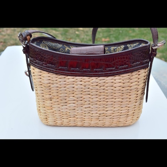 Brighton woven basket & leather bag - Picture 4 of 8